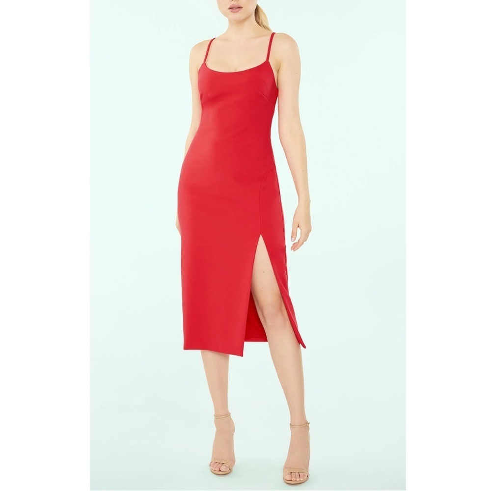 LIKELY Campbell Midi Dress Bittersweet Red